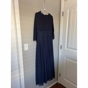 Dainty Jewells Navy Exquisite English Manor Dress